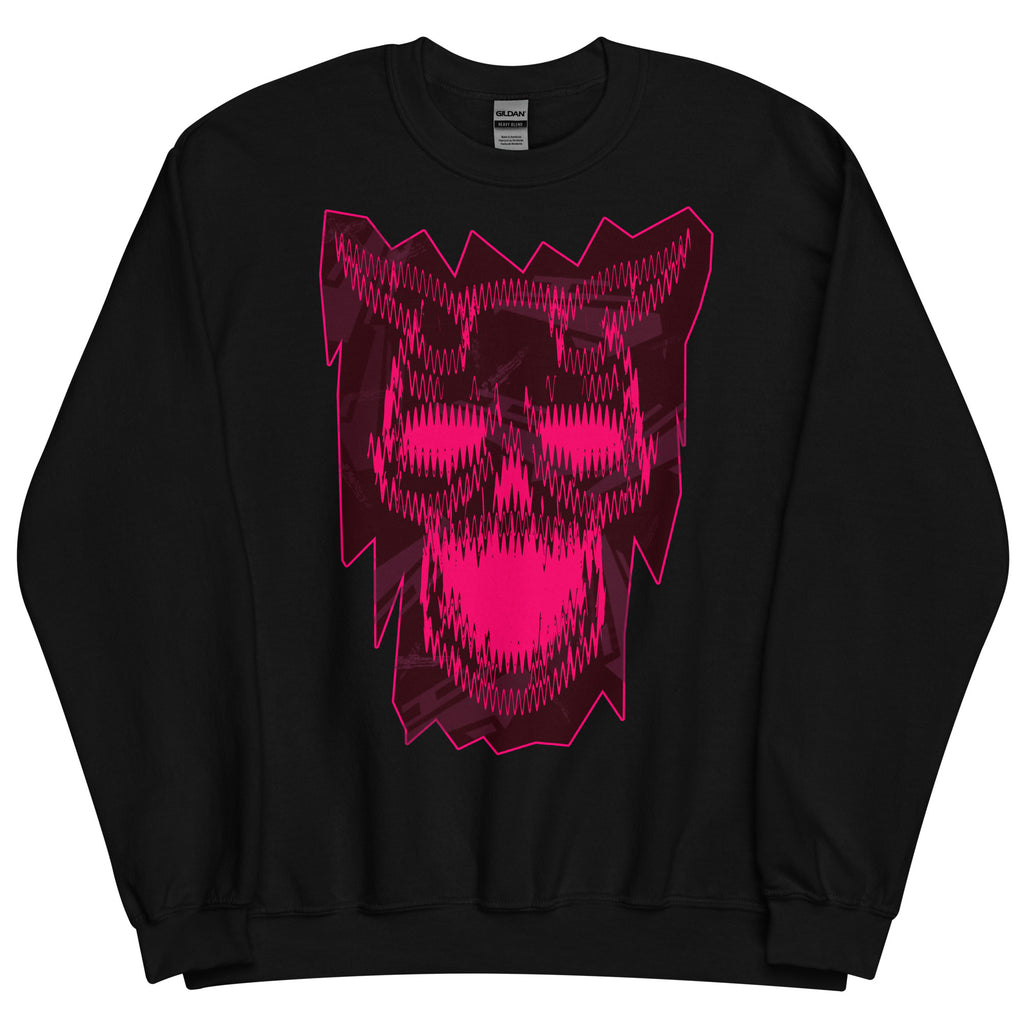 Distorted Skull Unisex Sweatshirt - EtherCrow Wear