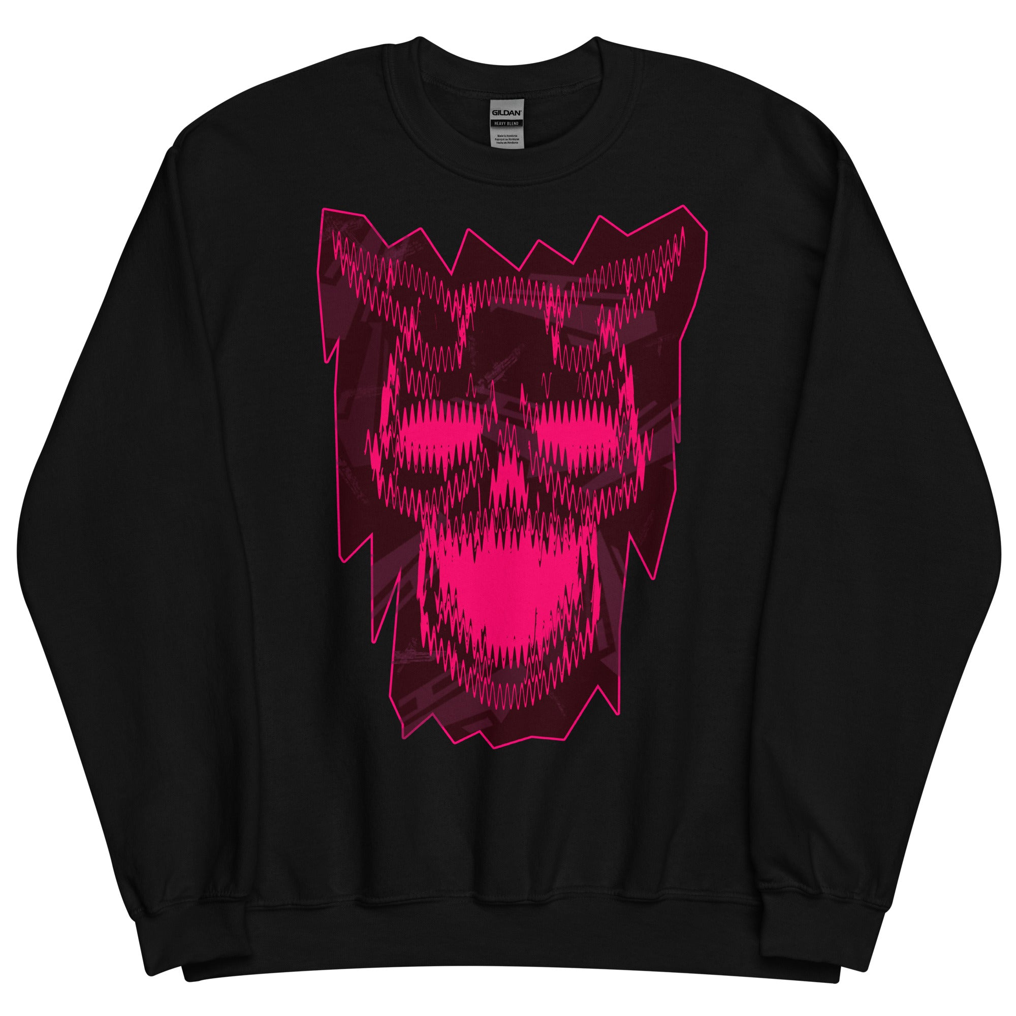 Distorted Skull Unisex Sweatshirt - EtherCrow Wear