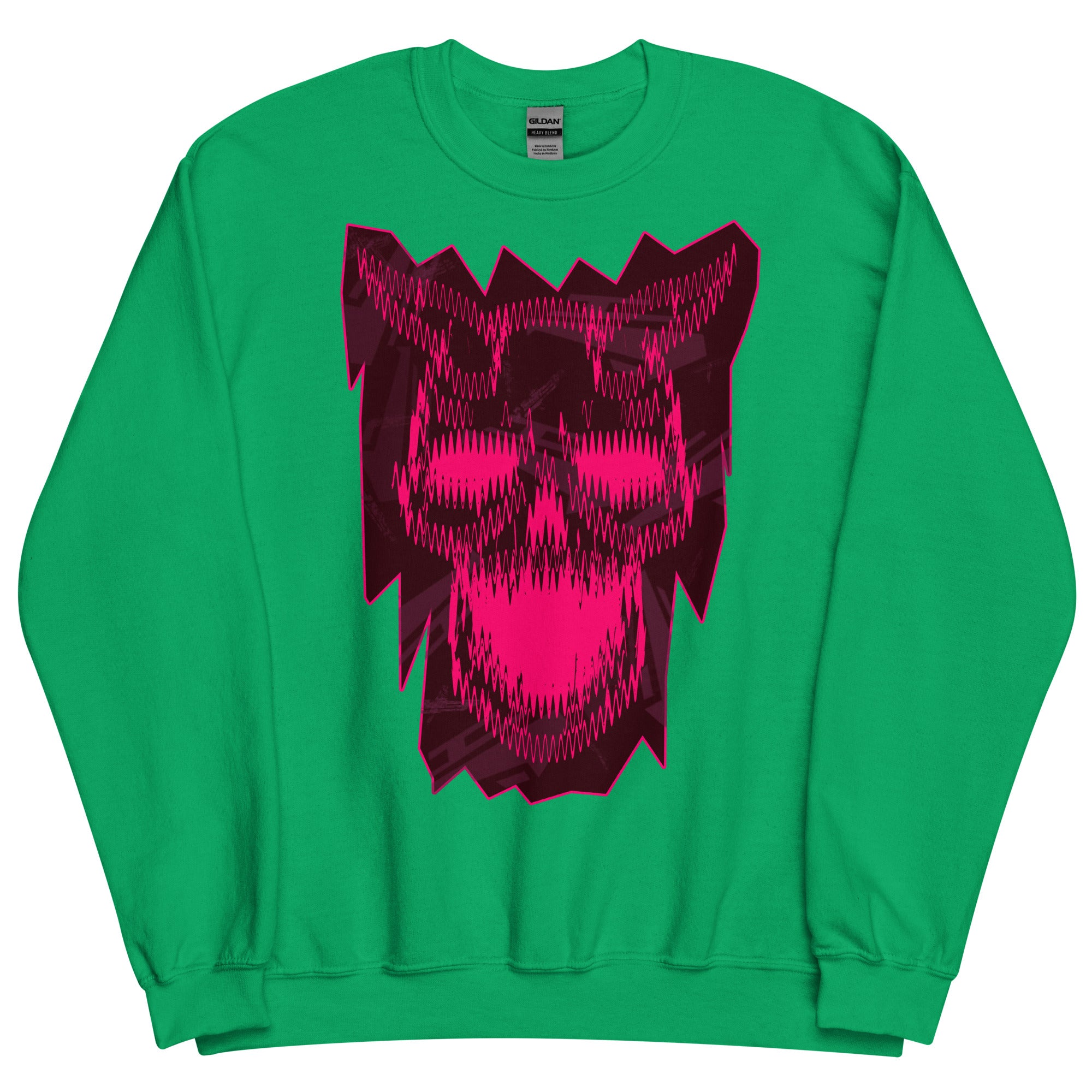 Distorted Skull Unisex Sweatshirt - EtherCrow Wear