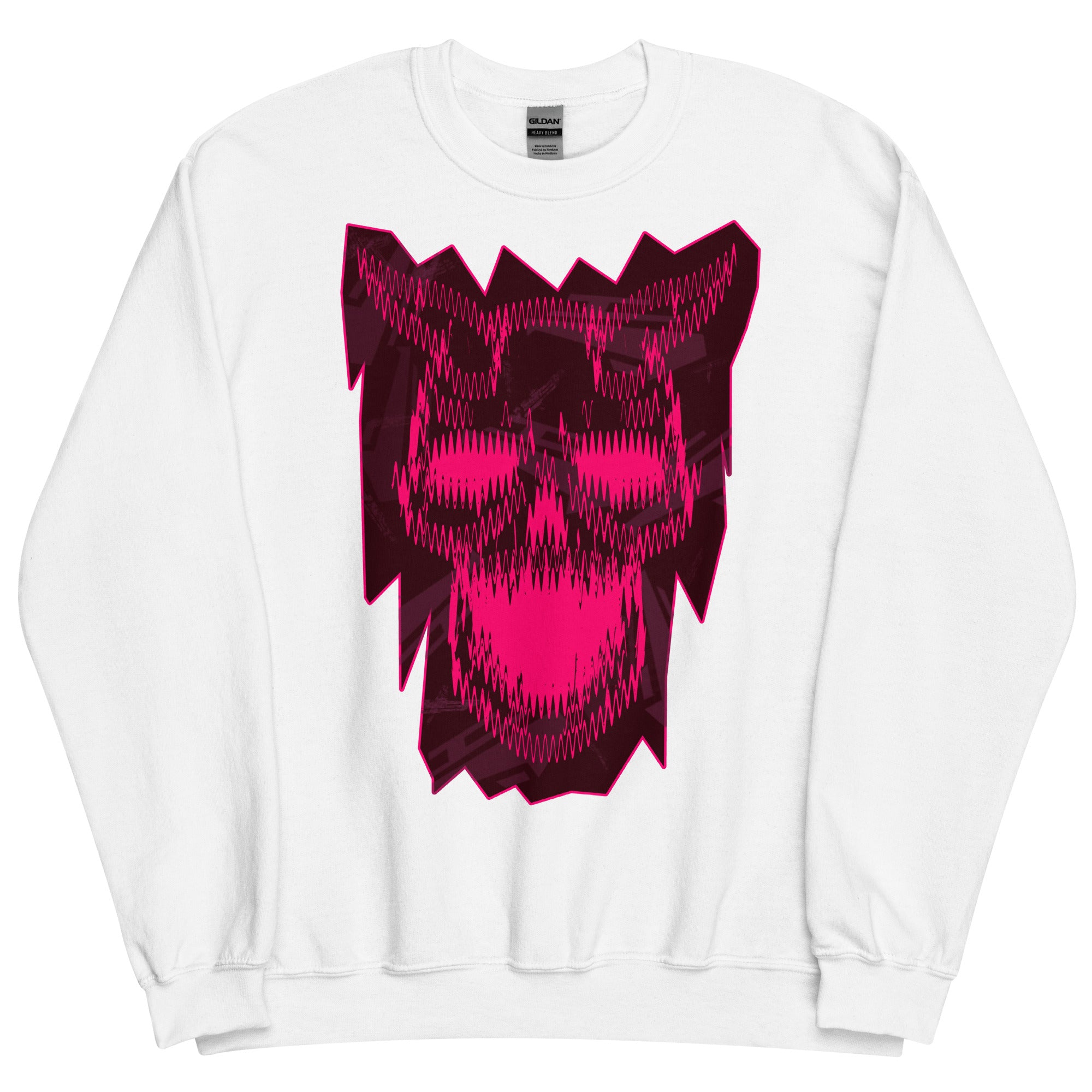Distorted Skull Unisex Sweatshirt - EtherCrow Wear